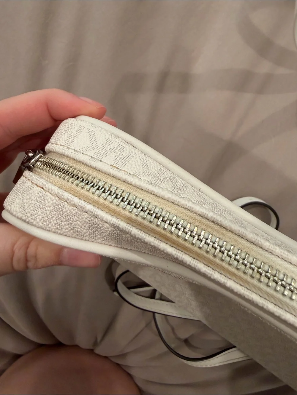 Michael Kors White Signature Crossbody Bag
